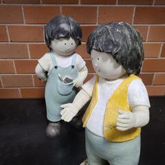 ◆ 仲良しキッズ ガーデニングドール 『子供 散歩 少年』の画像