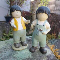 ◆ 仲良しキッズ ガーデニングドール 『子供 散歩 少年』の画像