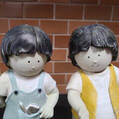 ◆ 仲良しキッズ ガーデニングドール 『子供 散歩 少年』の画像