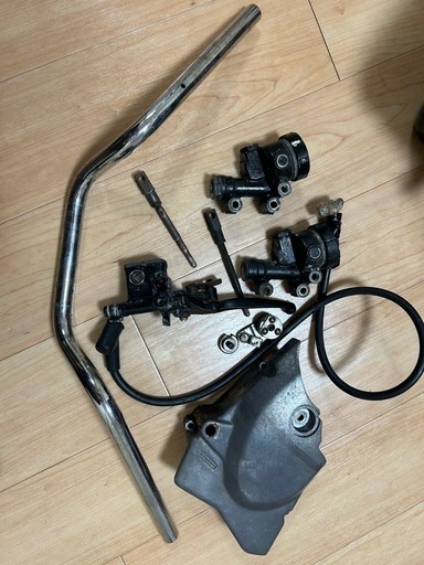 z250ft 純正部品　社外マフラー付