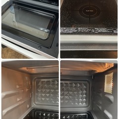 R721 ☀️ 2021年製の美品♪ TOSHIBA オーブンレンジ （18L / ヘルツフリー / 角皿付き） ER-V18 ⭐ 動作確認済 ⭐ クリーニング済の画像
