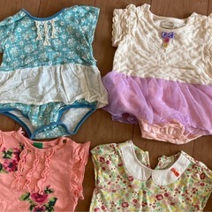 70  夏用ロンパース　6着の画像