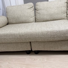 【お値下げしました！】3人掛けソファ、カウチソファの画像