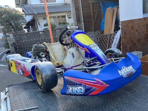 レーシングカート エンジンPRDケース付き押しがけ （アクセル