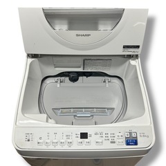 SHARP 電気洗濯乾燥機 ES-T5E9-W 2021年製 容量5.5kg (uruuru