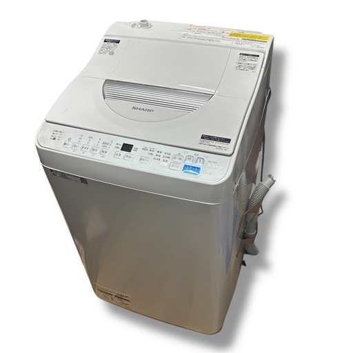 SHARP 電気洗濯乾燥機 ES-T5E9-W 2021年製 容量5.5kg (uruuru