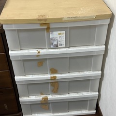4段引き出し収納ケースの画像