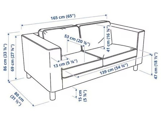イケアIKEA 2人掛けソファ　ベージュ　
KARLSTADカルルスタード