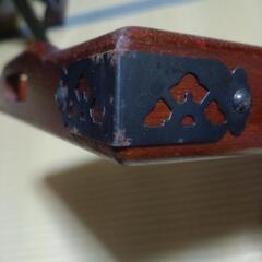 木彫りの盆の画像