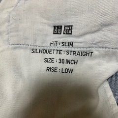 ［ユニクロ】スリムフィットジーンズ　30インチ（76cm）の画像