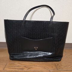 GUESS LOS ANGELES ゲス トートバッグ 黒 ロゴ 海外 かばんの画像