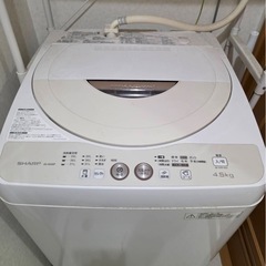 SHARP 4.5kg 2014年製洗濯機