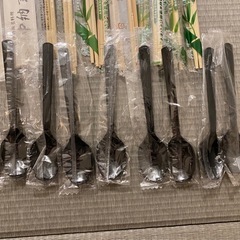 割り箸フォークスプーンセットの画像