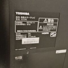 テレビ【東芝/32s10】2015年の画像