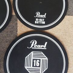 【美品】パール　ドラム消音パッド９点セットの画像