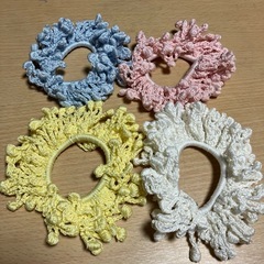 ハンドメイド　シュシュ　まとめ売りの画像