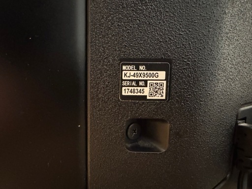 【美品】KJ-49X9500G【SONY BRAVIA】