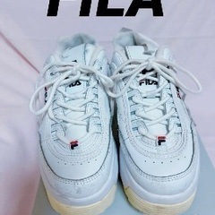 FILA 厚底スニーカー ホワイト レディース 22.5センチ