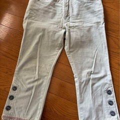 PINKHOUSEライトブルーデニム裾フリルSサイズ