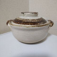 新品未使用　土鍋　四日市萬宝窯　かなりの肉厚な土鍋です！の画像