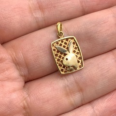 K18 プレイボーイモチーフ ペンダント 1.6g