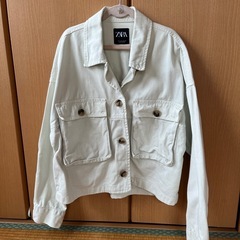 ZARA ジージャン　使用品　ミントグリーン