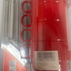 SNOOPY CAMPING 赤いコップ 4個セットの画像
