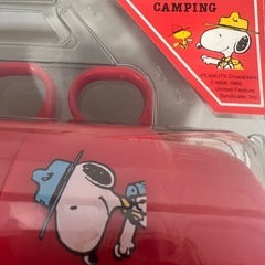 SNOOPY CAMPING 赤いコップ 4個セットの画像