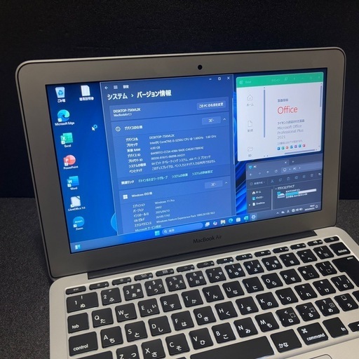 MacBook Air 2021'macOS windows11 office