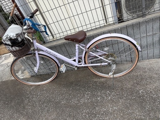 超美品 24インチ女性 神奈川県 引き取り 自転車ホワイト/ピンク