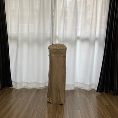 ベビーベッド折り畳み式　ベージュ　ナイロンの画像