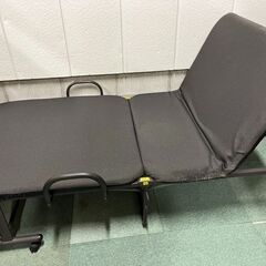 コーナン 折りたたみベッド シングル 多段階リクライニング グレー ① 幅95cm×奥行200cm×高さ40cmの画像