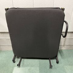 コーナン 折りたたみベッド シングル 多段階リクライニング グレ...