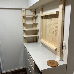 ニトリキッチン棚とDIY棚