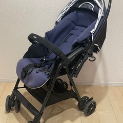コンビ　ベビーカー　紺色　　