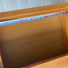 木製デスク&チェアセットの画像
