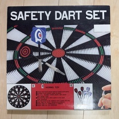 【未使用に近い】東急ハンズ購入 セーフティダーツセット ソフトチップダーツ6本付の画像