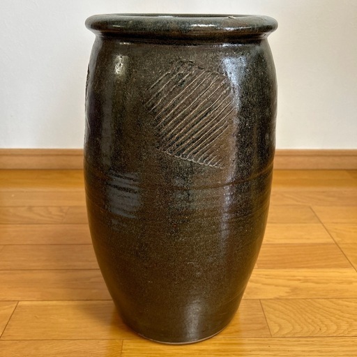 昭和レトロ　壺　傘立て