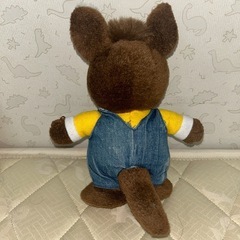 動物キャラクター #ぬいぐるみ デニムオーバーオールの画像