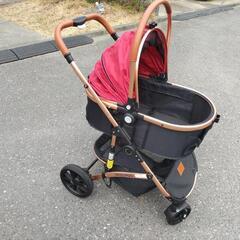 ペットカート分離型レッドSKISOPGO