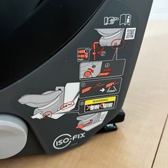 Combi コンビ　クルムーヴスマートisofixエッグクッションNeo cg-uig ブラック　ブラウン　チャイルドシートの画像