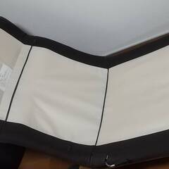 【値下げしました】無印良品：ハイバックリクライニングソファ、オットマン付き！の画像