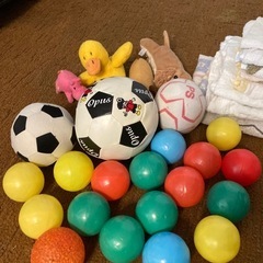 20円！古いタオル・ワンちゃんが遊べそうなおもちゃ（ボール・ぬいぐるみ）　の画像