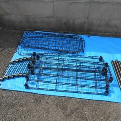 【配送出来ます】ルミナスノワール 突っ張りラック 幅75cm 7段 高さ220-280cm（近くなら配送も可能です。宅配もお問合せ下さい）の画像