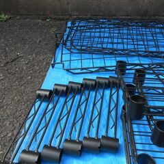 【配送出来ます】ルミナスノワール 突っ張りラック 幅75cm 7段 高さ220-280cm（近くなら配送も可能です。宅配もお問合せ下さい）の画像