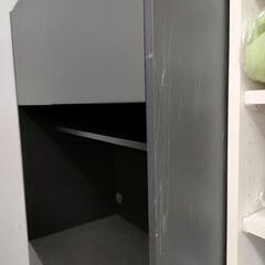 パモウナ　キッチンボード レンジボード 食器棚 ブラック　pamounaの画像