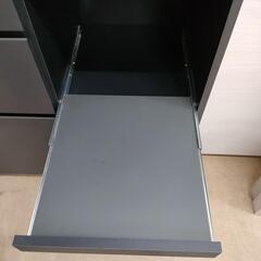 パモウナ　キッチンボード レンジボード 食器棚 ブラック　pamounaの画像