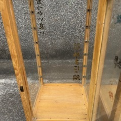 昭和レトロな木製ショーケース（綿入れ）の画像