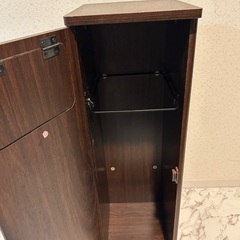 ゴミ箱 茶色 の画像
