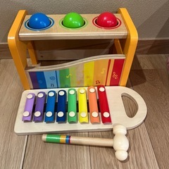 Hape パウンドアンドタップベンチ ぽっとん落とし　鉄琴　の画像